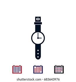 watch icon, vector best flat icon, EPS
