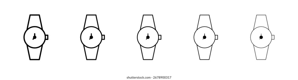 Watch icon vector collection. EPS 10