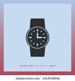 Watch icon, vector design element