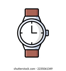 watch icon vector design template in white background