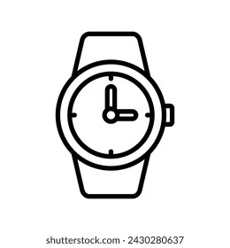 plantilla de diseño vectorial de icono de reloj simple y limpio