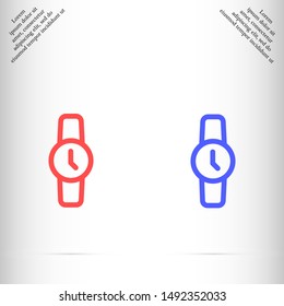 watch icon vector eps 10 , Lorem ipsum flat design