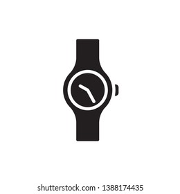 watch icon vector glyph style