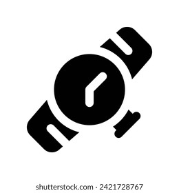 watch icon. vector glyph icon for your website, mobile, presentation, and logo design.