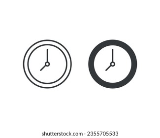 A watch icon vector illustration. Clock on isolated background. Time sign concept.