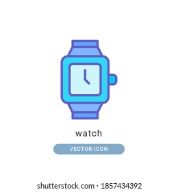 Vektorgrafik-Icon ansehen. das lineare Farbdesign des Symbols beobachten.