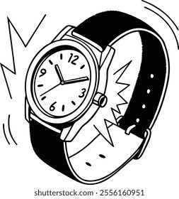 watch icon vector ilustration logo design