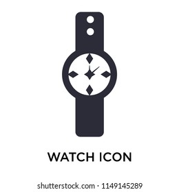 Watch icon vector isolated on white background for your web and mobile app design, Watch logo concept