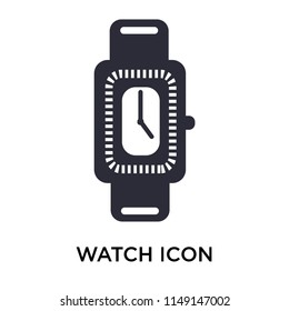 Watch icon vector isolated on white background for your web and mobile app design, Watch logo concept