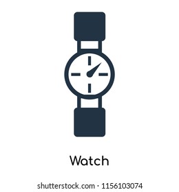 Watch icon vector isolated on white background. thin symbols or lined elements in outline style