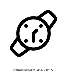icono de reloj. icono de línea vectorial para su sitio web, móvil, presentación y diseño de logotipo.
