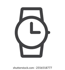 Watch icon Vector logo outline