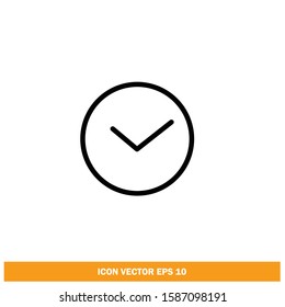Watch Icon Vector Logo template Design element