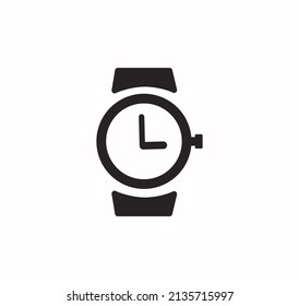 Watch icon vector on a white background