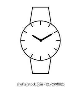 vector de icono de reloj. sobre fondo blanco