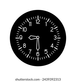 Watch icon vector. Time illustration sign. Wall Clock symbol. Clock logo.