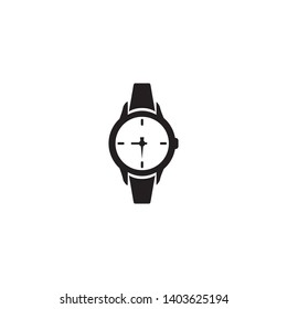 Watch icon vector. Wrist watch icon. Logo illustration on white background. Modern design style.