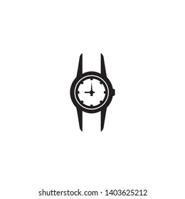 Watch icon vector. Wrist watch icon. Logo illustration on white background. Modern design style.