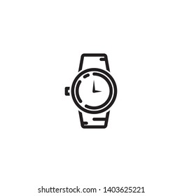 Watch icon vector. Wrist watch icon. Logo illustration on white background. Modern design style.