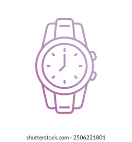 Icono de reloj con fondo blanco Vector Ilustración de stock