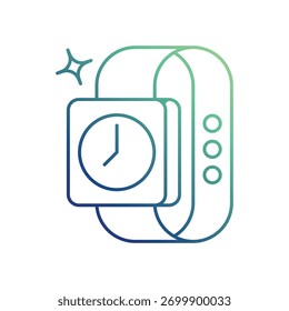 Icono de reloj con fondo blanco Vector Ilustración de stock