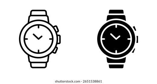  watch icon white on background