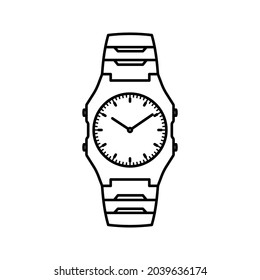 Watch icon. Wristwatch icon design. vector illustration.