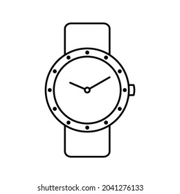 Watch icon. Wristwatch icon design. vector illustration.