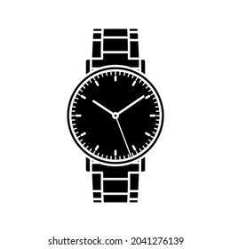 Watch icon. Wristwatch icon design. vector illustration.