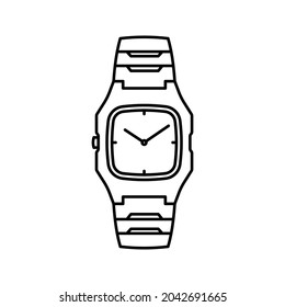 Watch icon. Wristwatch icon design. vector illustration.
