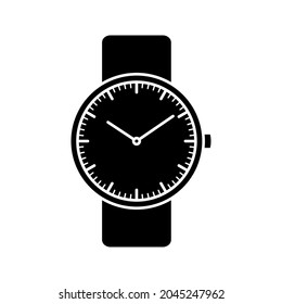 Beobachten Sie das Symbol. Wristwatch Icon Design. Vektorgrafik.