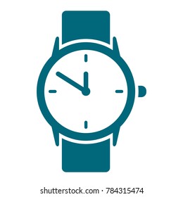 watch icon, wristwatch icon, flat design best vector watch illustration