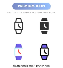 Watch Icon für Ihre Website Design, Logo, App, UI. Vektorgrafik-Illustration und bearbeitbarer Strich. Symboldesign EPS10.