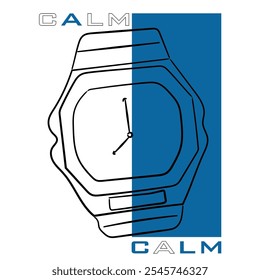 Watch Illustration icon design. Vector illustration design for fashion graphics, t shirt prints, tees, posters, stickers.