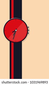 Watch illustration Lifestyle Vector background colorful clock EPS10.