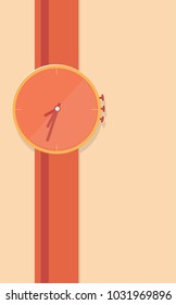 Watch illustration Lifestyle Vector background colorful clock EPS10.