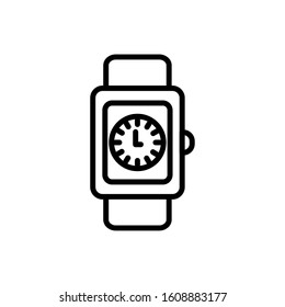 Watch instrument design, Time tool clock second deadline measure countdown and object theme Vector illustration