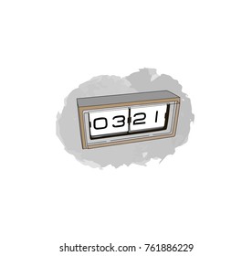 Watch - Isolate vector illustration. Vintage watch
