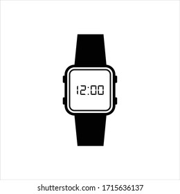 watch isolate white background icon