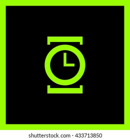 watch isolated minimal single flat icon. Time line vector icon for websites and mobile minimalistic flat design.