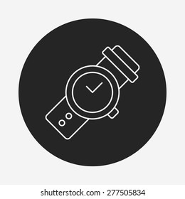 watch line icon