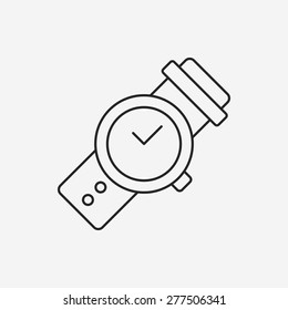 watch line icon