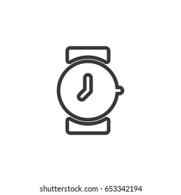 Watch line icon 