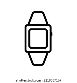 Watch line icon illustration. icon illustration related to electronic, technology. Simple vector design editable. Pixel perfect at 32 x 32