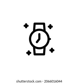 Watch Line Icon, Vector Template