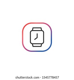 Watch  - Line Vector Icon
