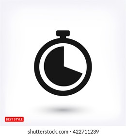 Watch line vector icon