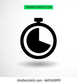 Watch line vector icon