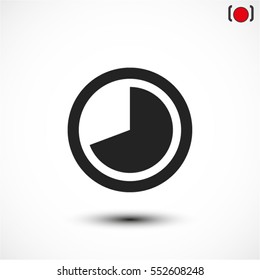 Watch line vector icon