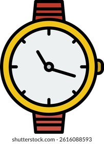 Watch Line Vector Icon Design
